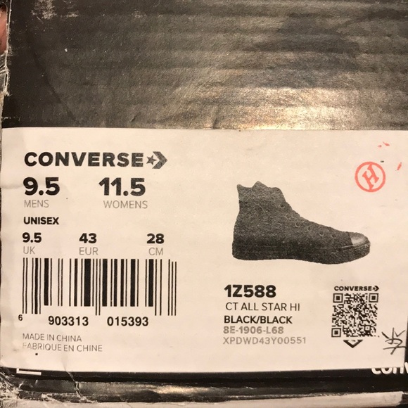 All black Converse chuck taylor All Star ⭐️ - Picture 4 of 5